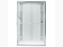 Finesse Frameless Sliding Shower Door 65 1 4 H X 39 11 16 44 11 16 W With 1 4 Thick Clear Glass Sp5465 45s G05 Sterling